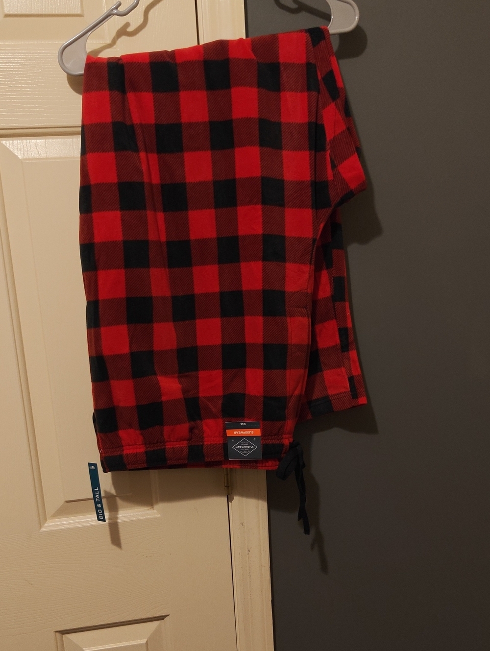 St. John's Bay Red & Black Buffalo Plaid Sleep Pants